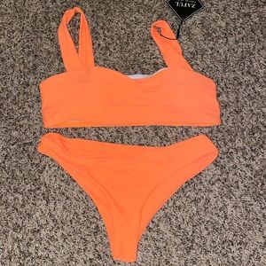 Neon orange ZAFUL bikini
